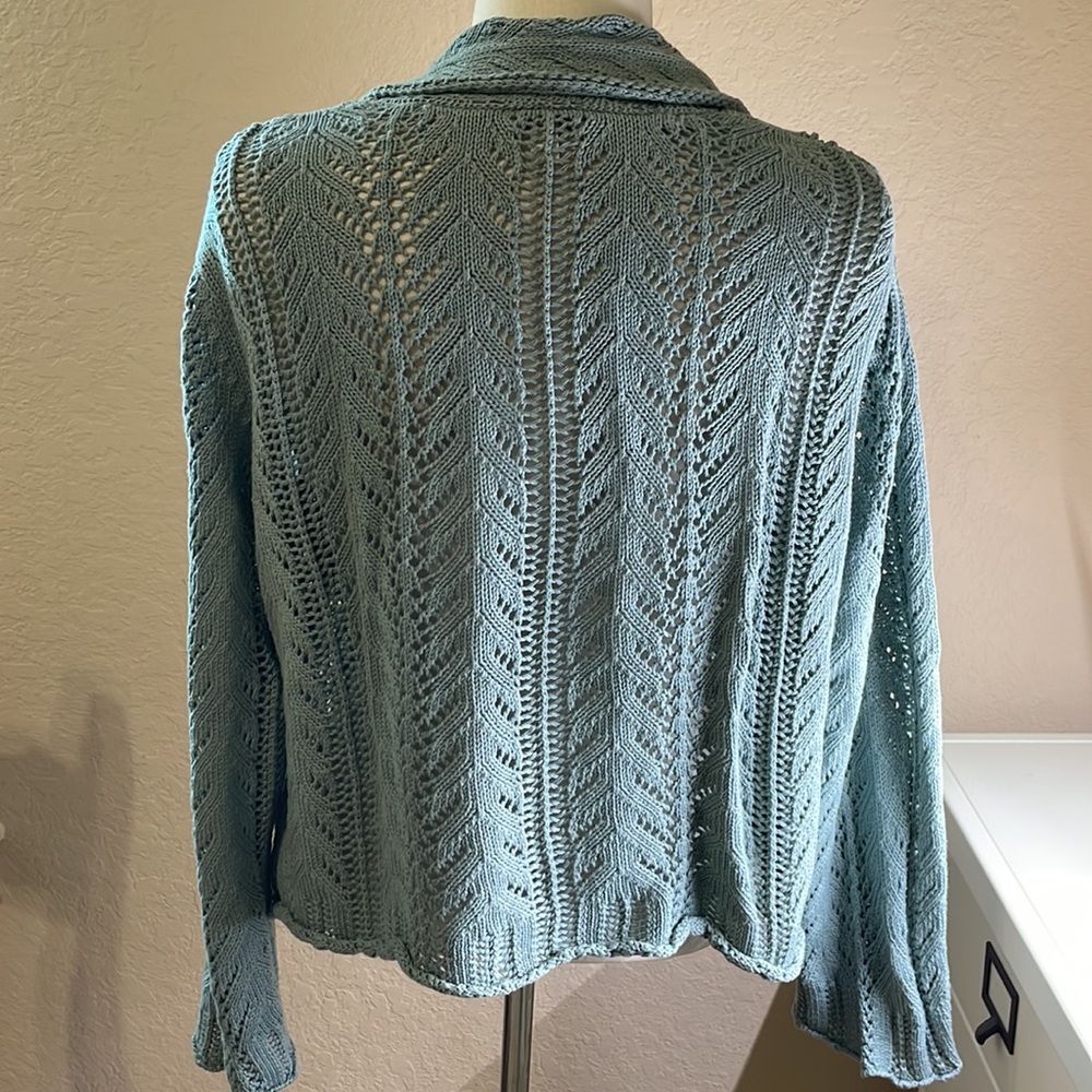 J Jill crochet cardigan Sz PL - Picture 2 of 10